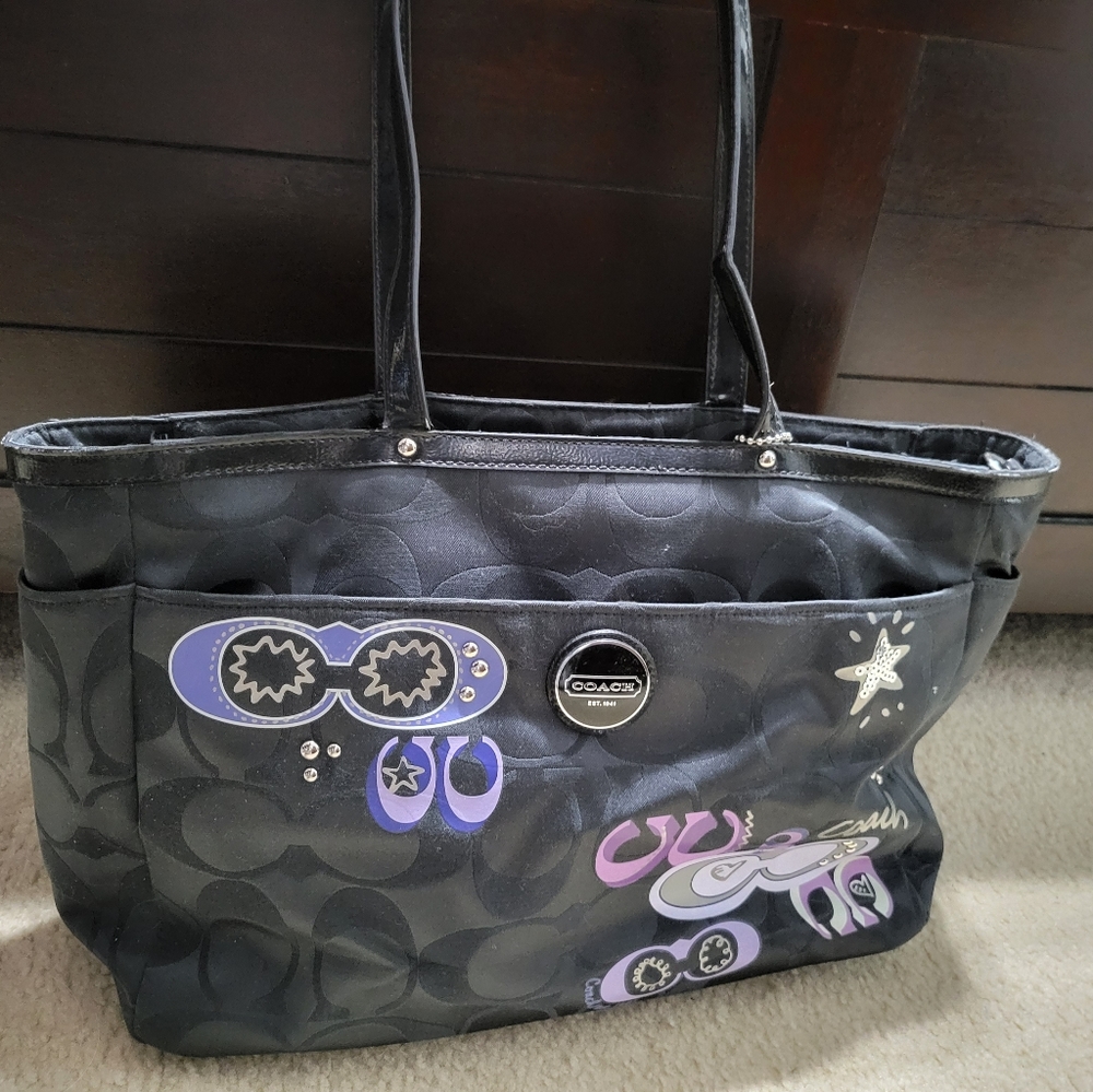 Coach diaper bag/purse/small overnight bag